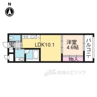 モノコモドウエスト【3階】の間取り