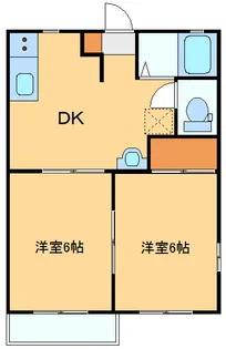 サンシャトレー201【2階】の間取り