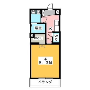 ヴィヴル ミュウII【4階】の間取り