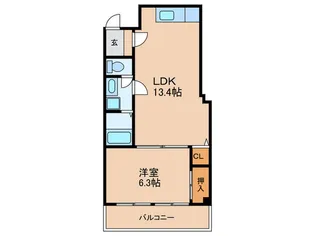 三島マンション【1階】の間取り