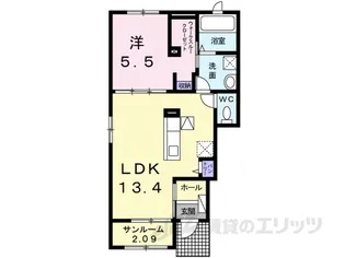 メゾン アンジー【1階】の間取り