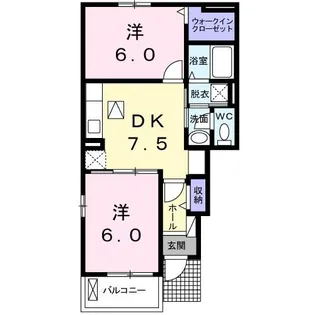 ヘスティア【1階】の間取り