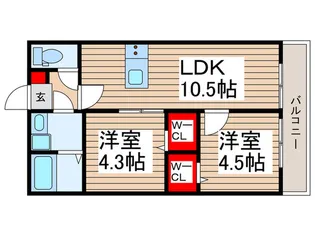 Best Stage鶴馬II【2階】の間取り