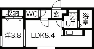 ユーゴーズS5【3階】の間取り