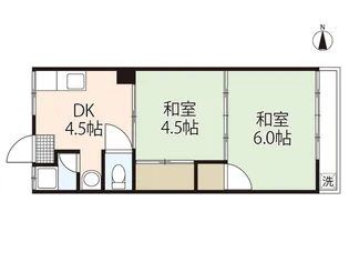 芸南マンション【3階】の間取り