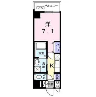 ルラーシュ西明石【1階】の間取り