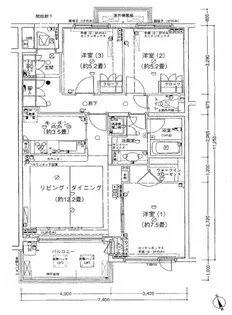パークハイム世田谷代田【1階】の間取り