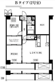 パティオアベート【3階】の間取り