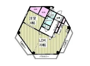 クリスタルスクエアINOHANA【5階】の間取り