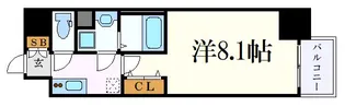 エスリード上前津ツヴァイテ【8階】の間取り