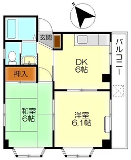コーポたじり【3階】の間取り