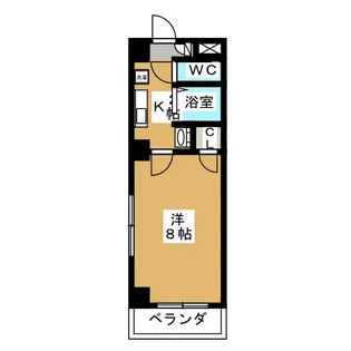 タウンコート桜井【6階】の間取り