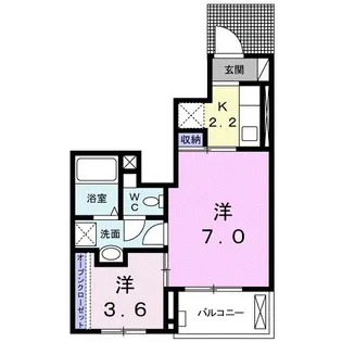 サンモール丸山 I【1階】の間取り