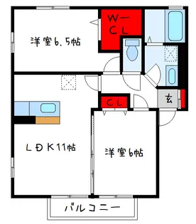 パストラル福田【1階】の間取り