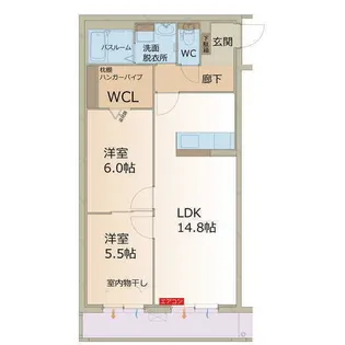 ハートフルマンション神出【1階】の間取り