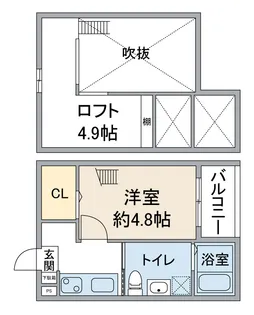 LaTerre庄内通【1階】の間取り