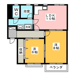 ロイヤルガーデン C【2階】の間取り
