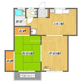 丸清コーポ【1階】の間取り