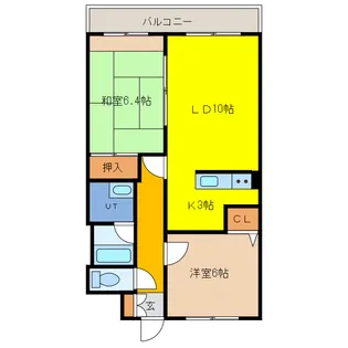 ケーポート末広【2階】の間取り