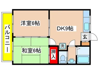 フジハイム【2階】の間取り