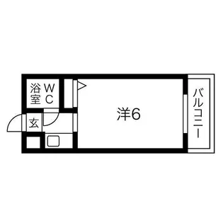 アパートメント東淀川II【3階】の間取り