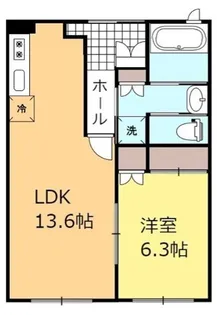 ルミナス請西東C【1階】の間取り