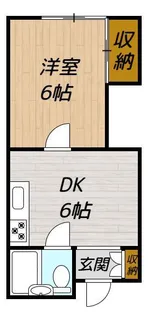 ハイツさざなみ【2階】の間取り