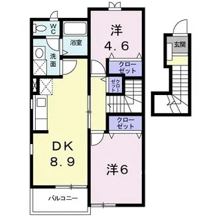 ピュアリティーI 三番館【2階】の間取り