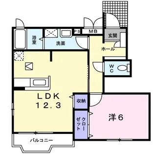 サンハイム【1階】の間取り