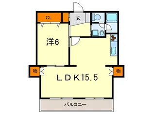 メゾンドゥBP広田【2階】の間取り