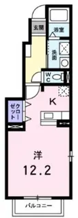 ラカーサB【1階】の間取り