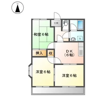 シャインヒルズ滝ノ水【2階】の間取り
