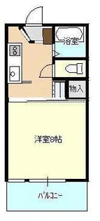 コア上町【1階】の間取り
