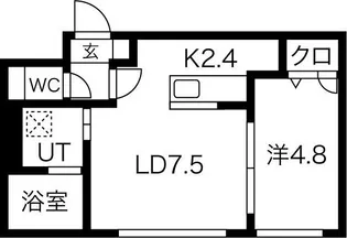 シティプレミア宮の森【3階】の間取り