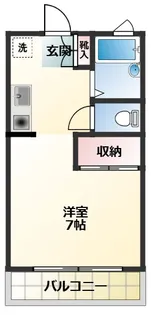ハイツHIRO-B棟【1階】の間取り