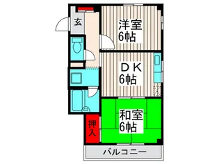 アーバン スクエアー【2階】の間取り