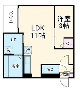 JACK IRUMANODAI【2階】の間取り