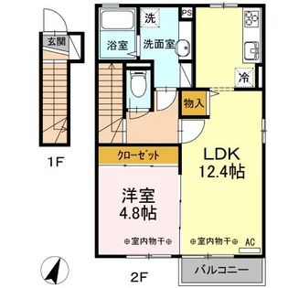 メゾン キャルム【2階】の間取り