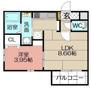 Cherim南方【3階】の間取り