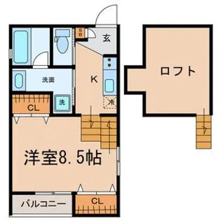 Ms神宮西II【2階】の間取り