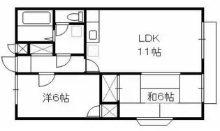 シャンハイツ北与野【1階】の間取り