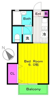 メゾンポワール【1階】の間取り