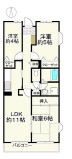 エクセル江田【1階】の間取り