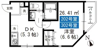 ゴールデンハウス船堀【3階】の間取り