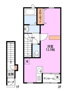 グランエクシヴII【2階】の間取り