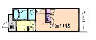 ビーバ江坂【2階】の間取り