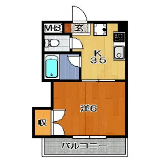 トラッドワカシマII【3階】の間取り