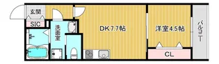 ラス・パルマス浜四條【1階】の間取り