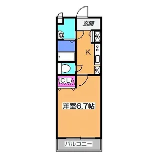 ピリア なかもず【2階】の間取り