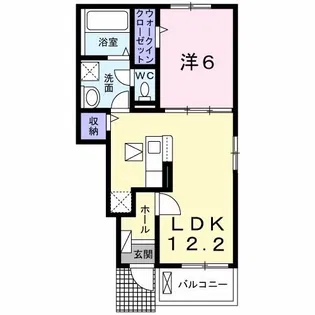 ソレアード・エフ【1階】の間取り